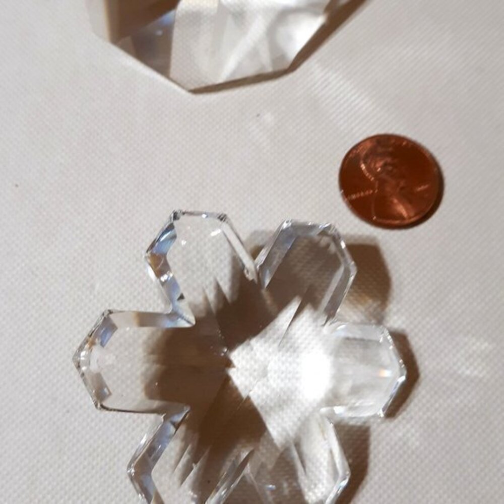 Vintage Collectable Swarovski Crystals Snowflake Prisms